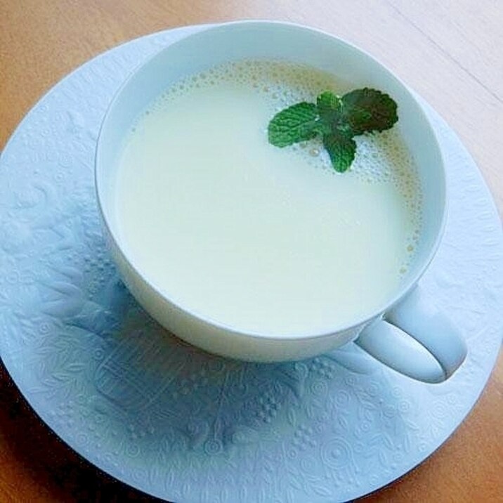 5分!豆乳&練乳で❤癒しのミントティー♪